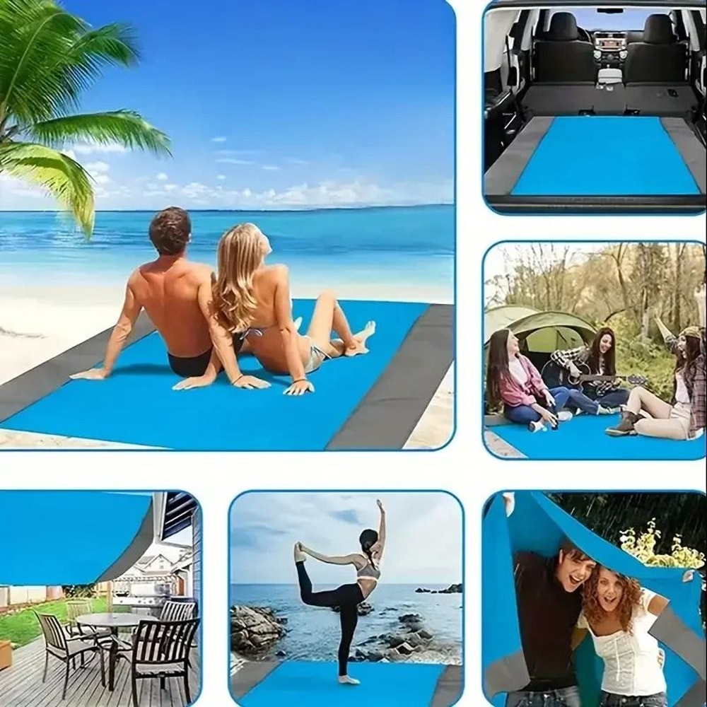 Large Waterproof Sand Proof Beach Blanket For Outdoor Camping And Hiking 4
