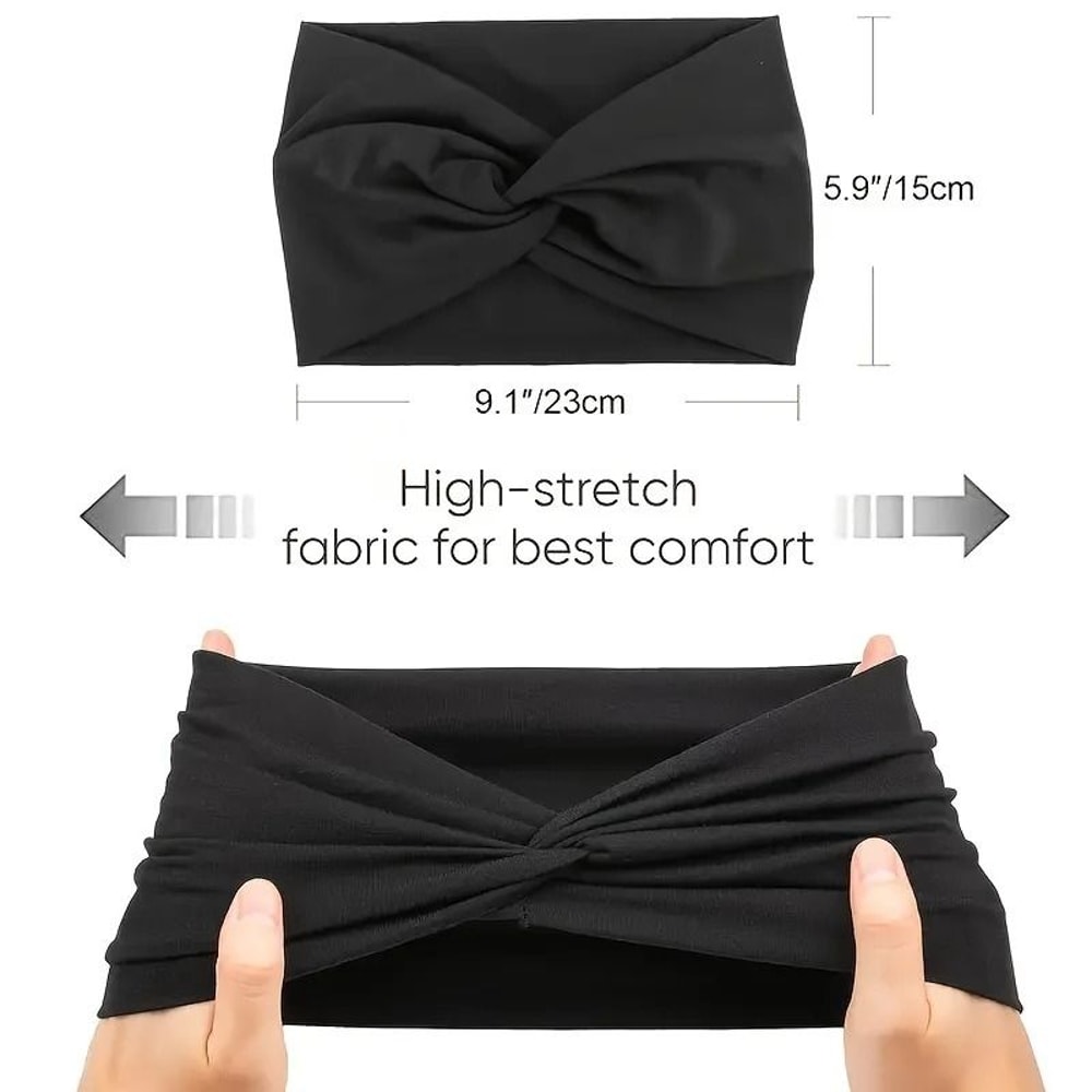 Non Slip Sports Headbands For Men And Women Moisture Wicking Workout Sweatbands 3