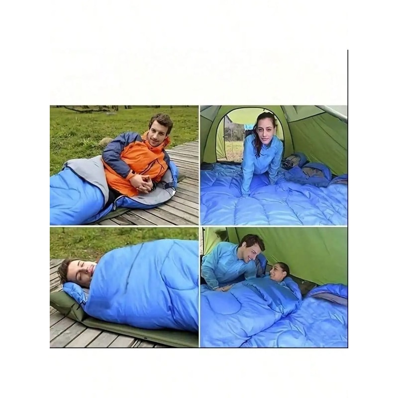 Outdoor Camping Sleeping Bag Extended Warm Foldable Lightweight Design 5
