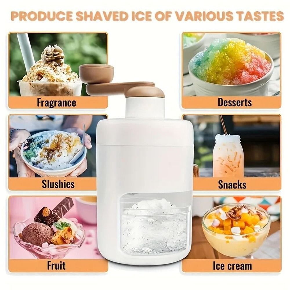 Manual Ice Crusher And Smoothie Maker Hand Operated Kitchen Tool 1