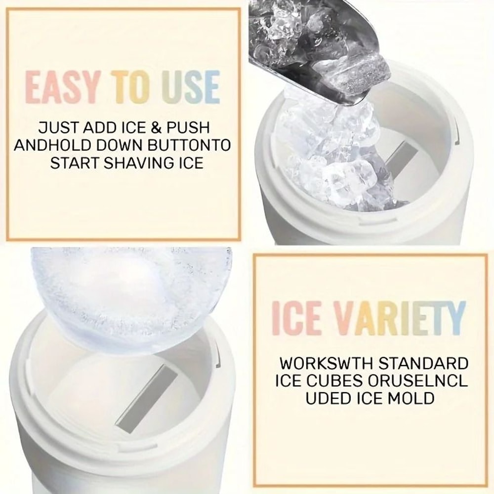 Manual Ice Crusher And Smoothie Maker Hand Operated Kitchen Tool 3