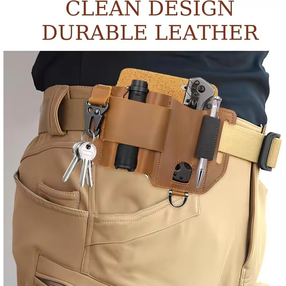 Leather Tool Belt Bag Waist Organizer For Outdoor Work 0