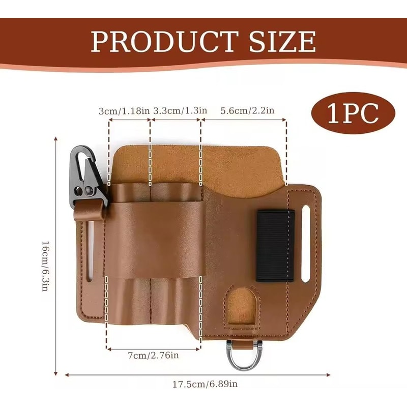 Leather Tool Belt Bag Waist Organizer For Outdoor Work 1