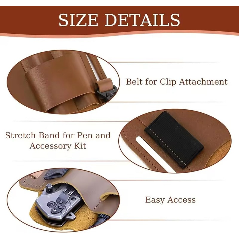 Leather Tool Belt Bag Waist Organizer For Outdoor Work 2