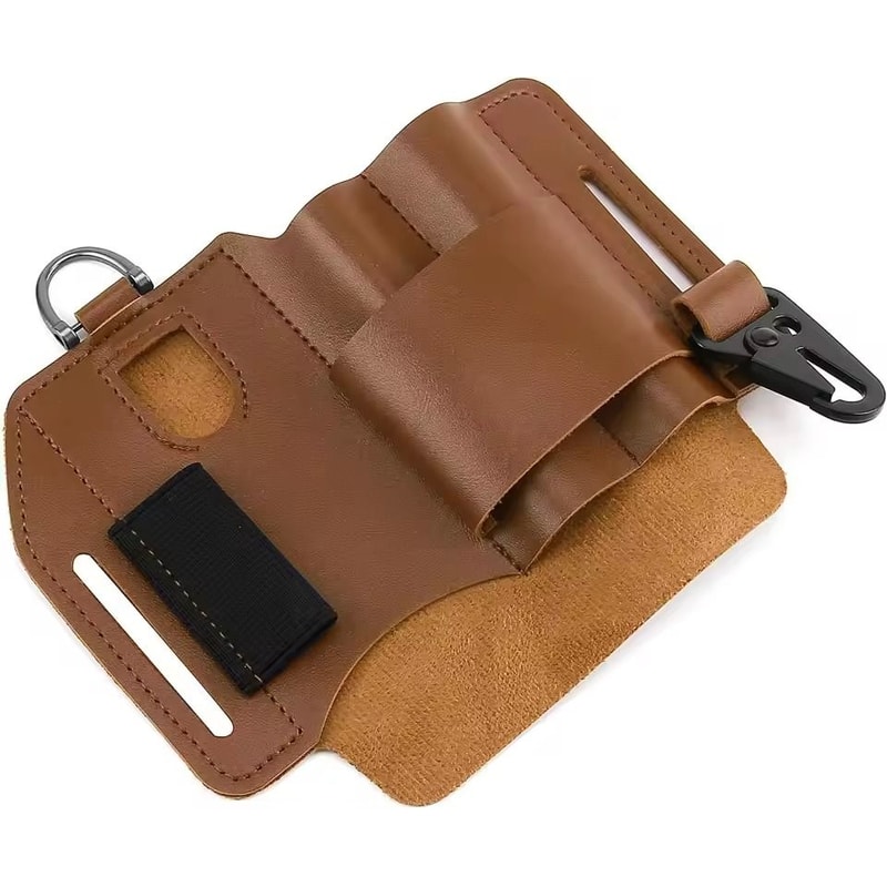 Leather Tool Belt Bag Waist Organizer For Outdoor Work 7