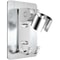 Adjustable Adhesive Shower Head Holder With Hooks Wall Mount 0