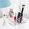 Clear Desktop Organizer Box With Four Compartments For Remote Phone And Cosmetics 3