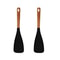 Silicone Cooking Spatula With Wooden Handle For Non Stick Cookware 8