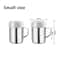 Stainless Steel Powdered Sugar Shakers With Handle Fine Mesh Set 6
