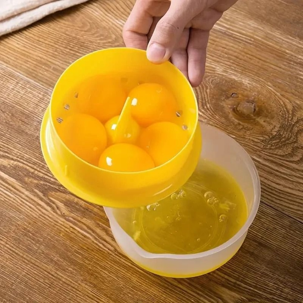 Egg Yolk Separator With Clear Bowl Large Capacity Kitchen Tool 0