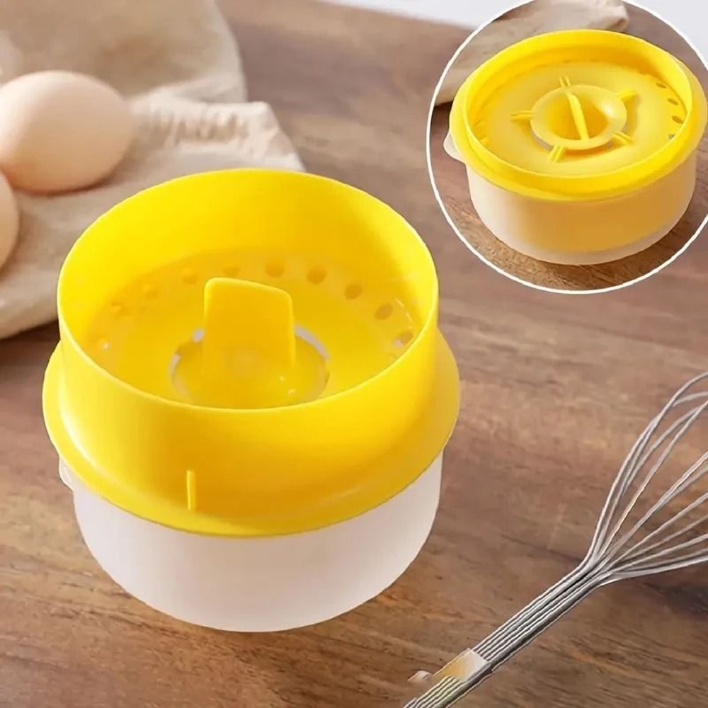 Egg Yolk Separator With Clear Bowl Large Capacity Kitchen Tool 5