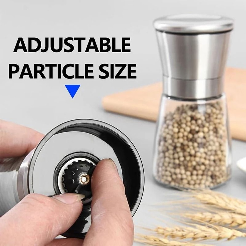 Manual Salt And Pepper Grinder Adjustable Seasoning Bottle 4