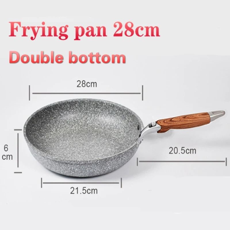 Non Stick Frying Pan Skillet And Wok For Gas And Induction Cooking 11