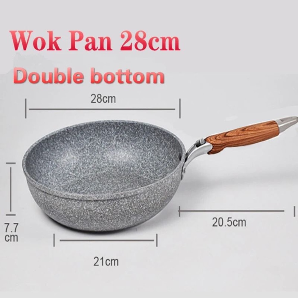 Non Stick Frying Pan Skillet And Wok For Gas And Induction Cooking 12