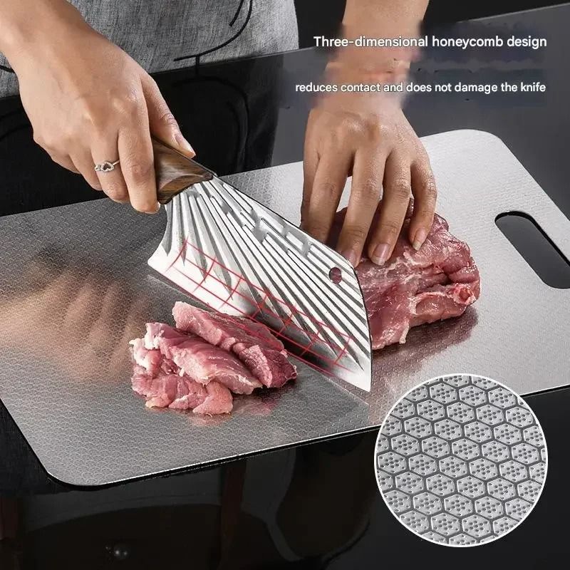 316 Stainless Steel Double Sided Cutting Board For Kitchen Use 0
