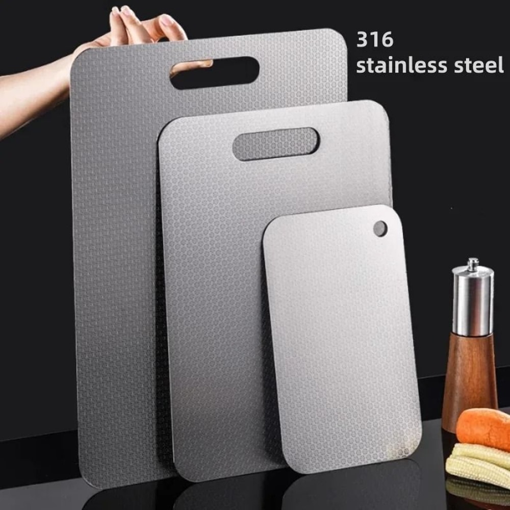 316 Stainless Steel Double Sided Cutting Board For Kitchen Use 1