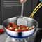 316 Stainless Steel Non Stick Frying Pan Wok With Honeycomb Surface 1