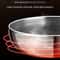 316 Stainless Steel Non Stick Frying Pan Wok With Honeycomb Surface 4