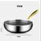 316 Stainless Steel Non Stick Frying Pan Wok With Honeycomb Surface 7