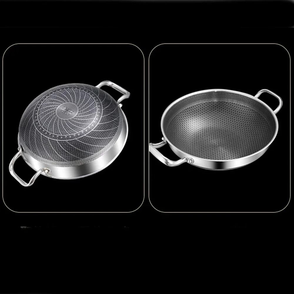 304 Stainless Steel Honeycomb Non Stick Soup Pot With Lid 5