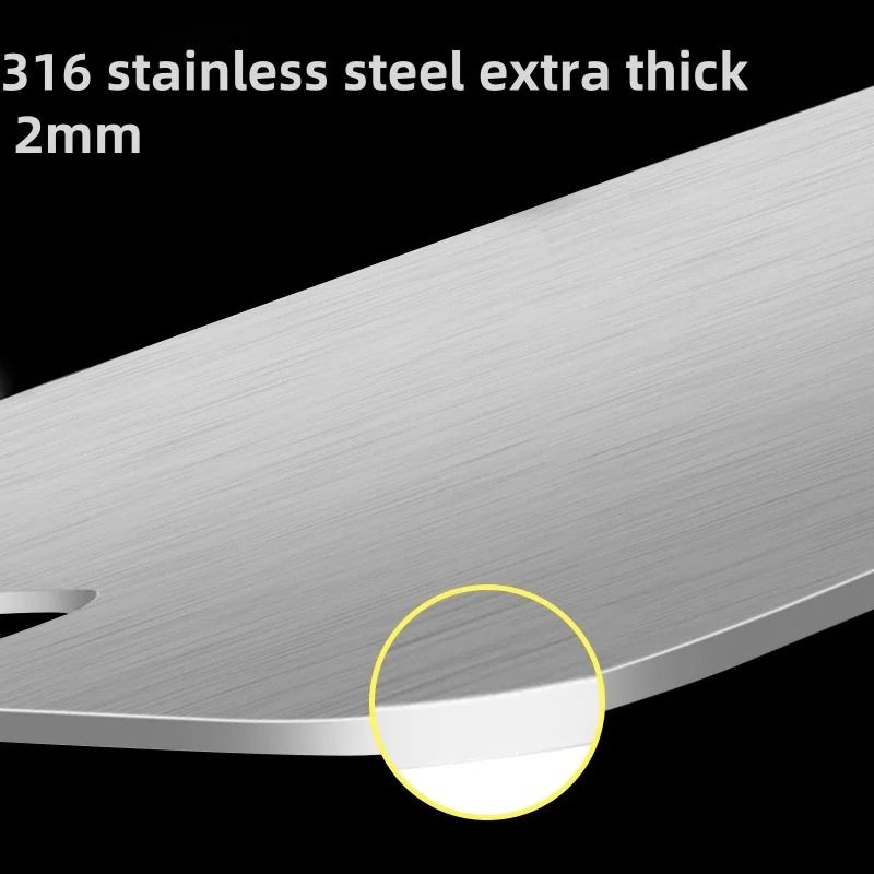 316 Stainless Steel Double Sided Cutting Board Thickened Kitchen Panel 1