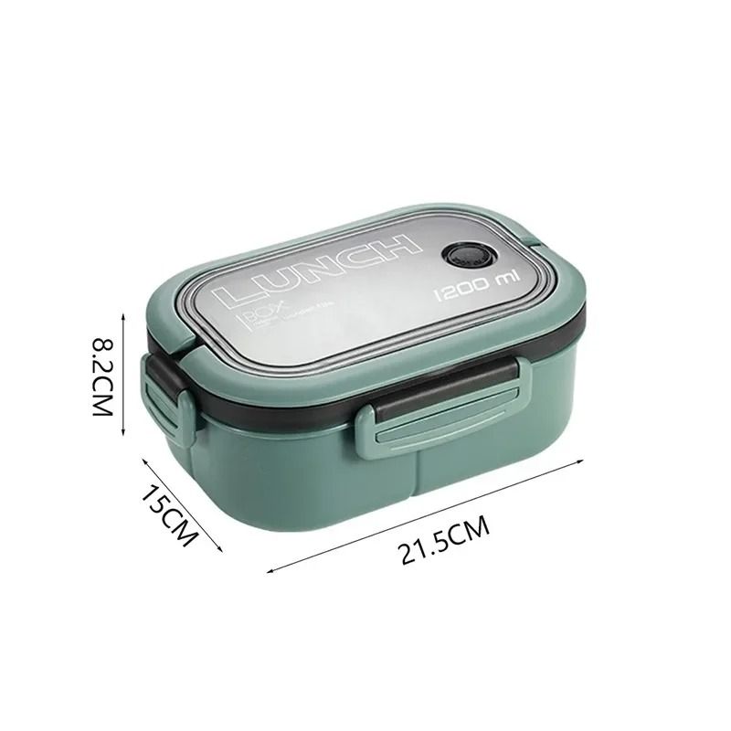 Double Layer Bento Lunch Box With Spoon And Fork Leakproof Food Container 10