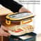 Double Layer Bento Lunch Box With Spoon And Fork Leakproof Food Container 1