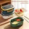 Double Layer Bento Lunch Box With Spoon And Fork Leakproof Food Container 3