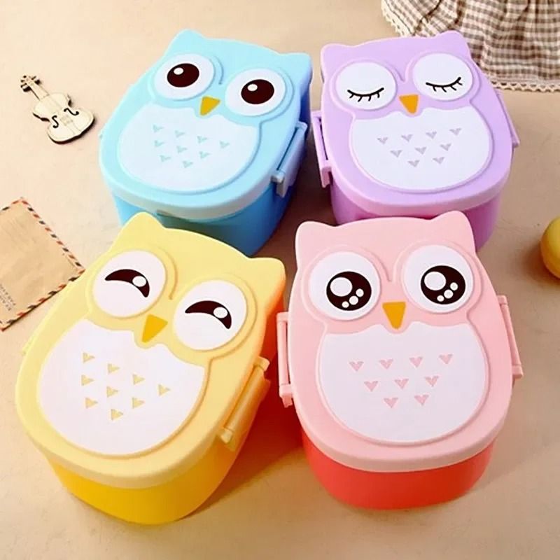Double Layer Bento Lunch Box With Spoon And Fork Leakproof Food Container 5