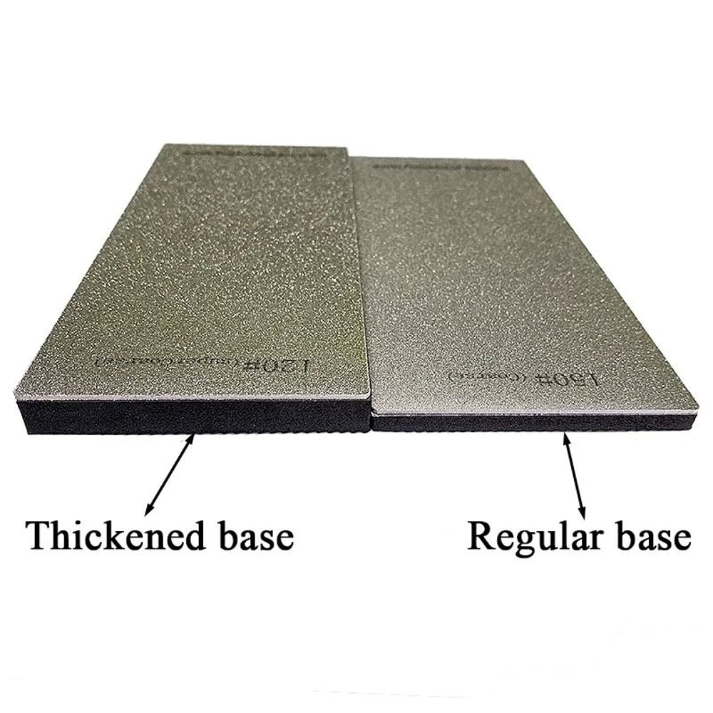 Diamond Knife Sharpening Stone With Non Slip Base And Polishing Leather 3