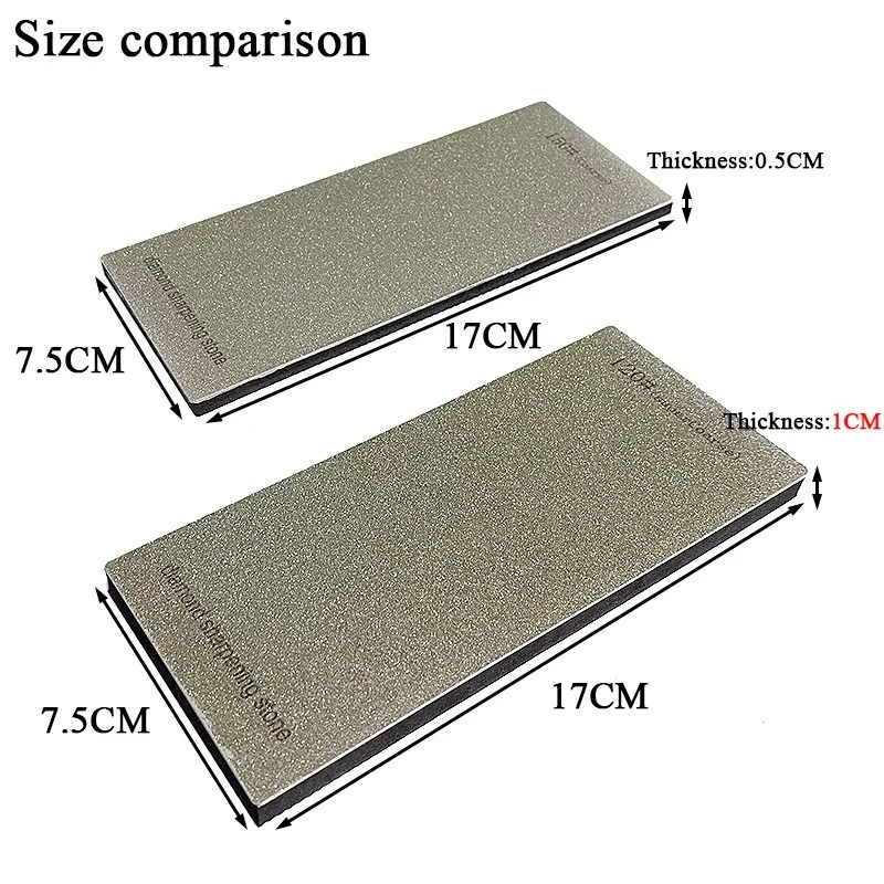Diamond Knife Sharpening Stone With Non Slip Base And Polishing Leather 4