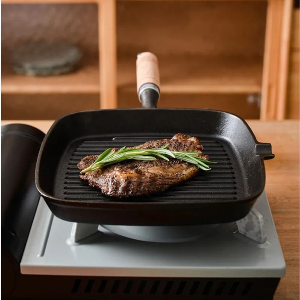 Thickened Cast Iron Steak Frying Pan For High Heat Cooking 3
