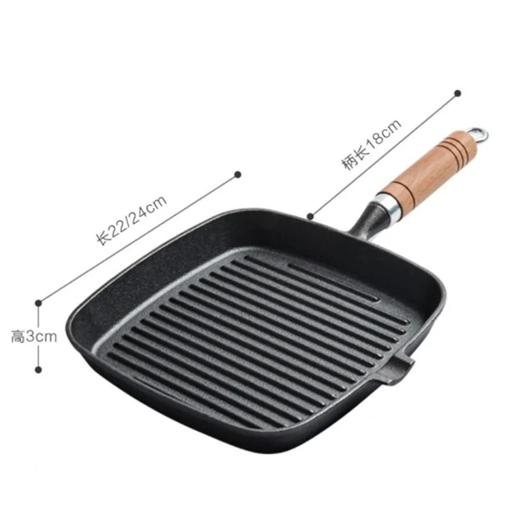 Thickened Cast Iron Steak Frying Pan For High Heat Cooking 5
