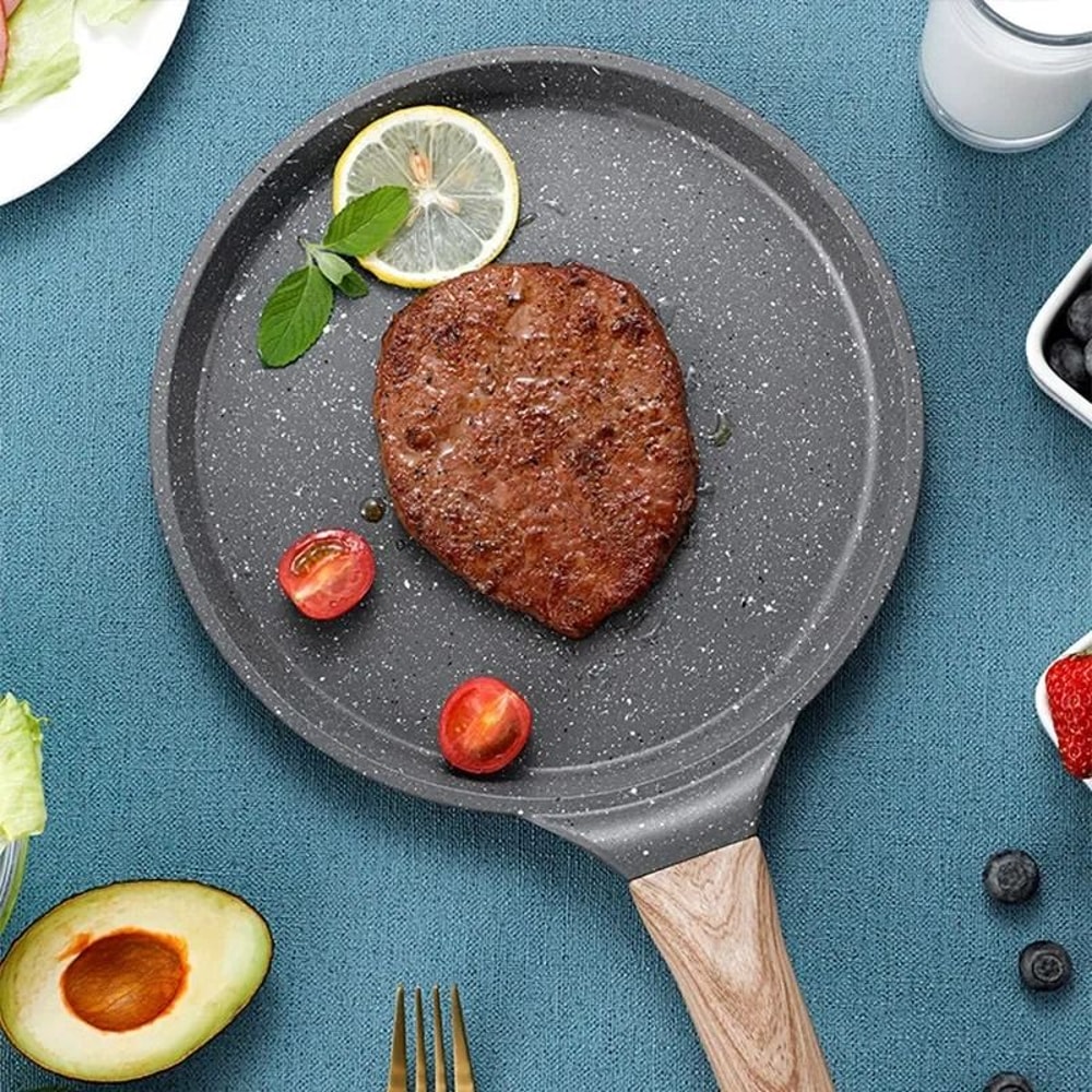 Maifan Stone Non Stick Frying Pan For Steak Pancake And Omelette Cooking 4