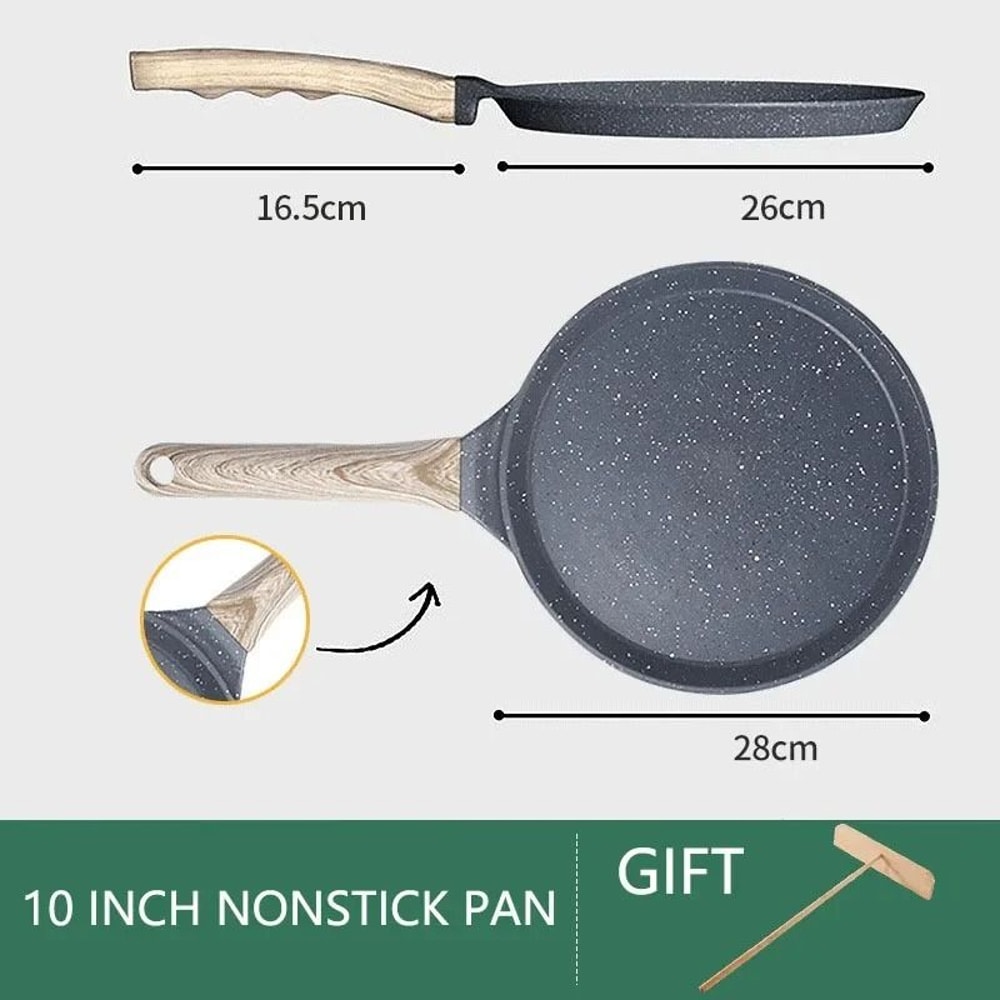 Maifan Stone Non Stick Frying Pan For Steak Pancake And Omelette Cooking 5