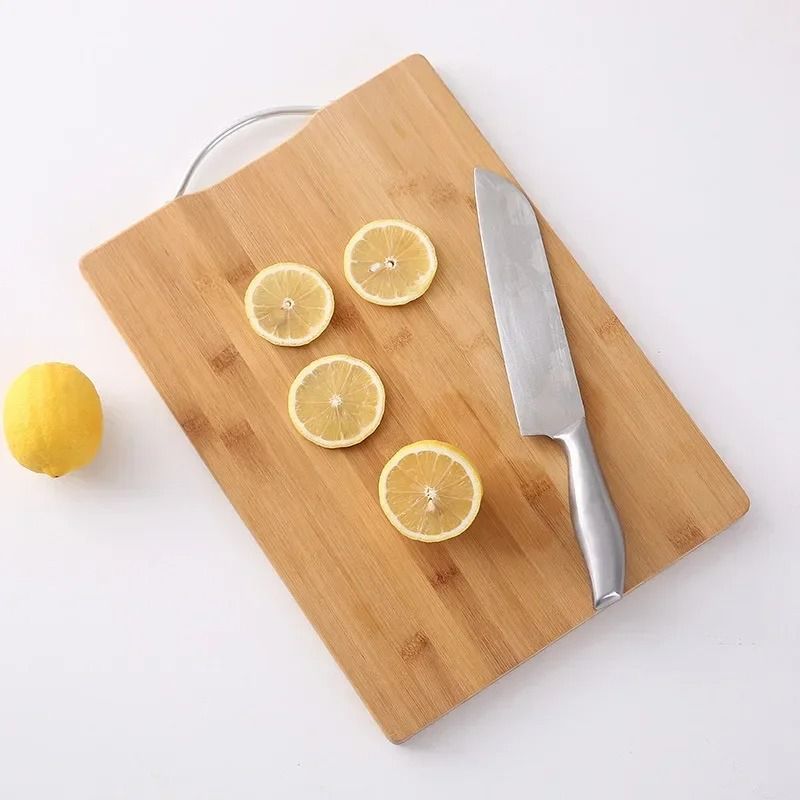 Natural Bamboo Cutting Board Large Double Sided Solid Wood Board 3