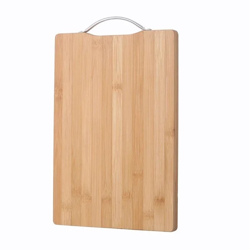 Natural Bamboo Cutting Board Large Double Sided Solid Wood Board 8