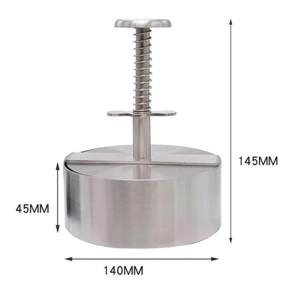 Stainless Steel Hamburger Patty Maker Press Adjustable Thickness Mold 9