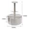 Stainless Steel Hamburger Patty Maker Press Adjustable Thickness Mold 7