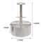 Stainless Steel Hamburger Patty Maker Press Adjustable Thickness Mold 8