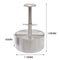 Stainless Steel Hamburger Patty Maker Press Adjustable Thickness Mold 8