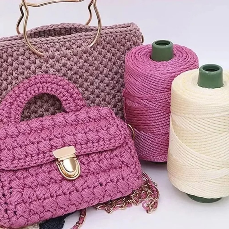 Ice Yarn Crochet Thread For Knitting Bags Hats And Home Decor 3