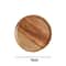Wooden Round Serving Platter Tray Made From Natural Acacia Wood 6