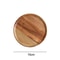 Wooden Round Serving Platter Tray Made From Natural Acacia Wood 6