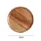 Wooden Round Serving Platter Tray Made From Natural Acacia Wood 7