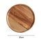 Wooden Round Serving Platter Tray Made From Natural Acacia Wood 8