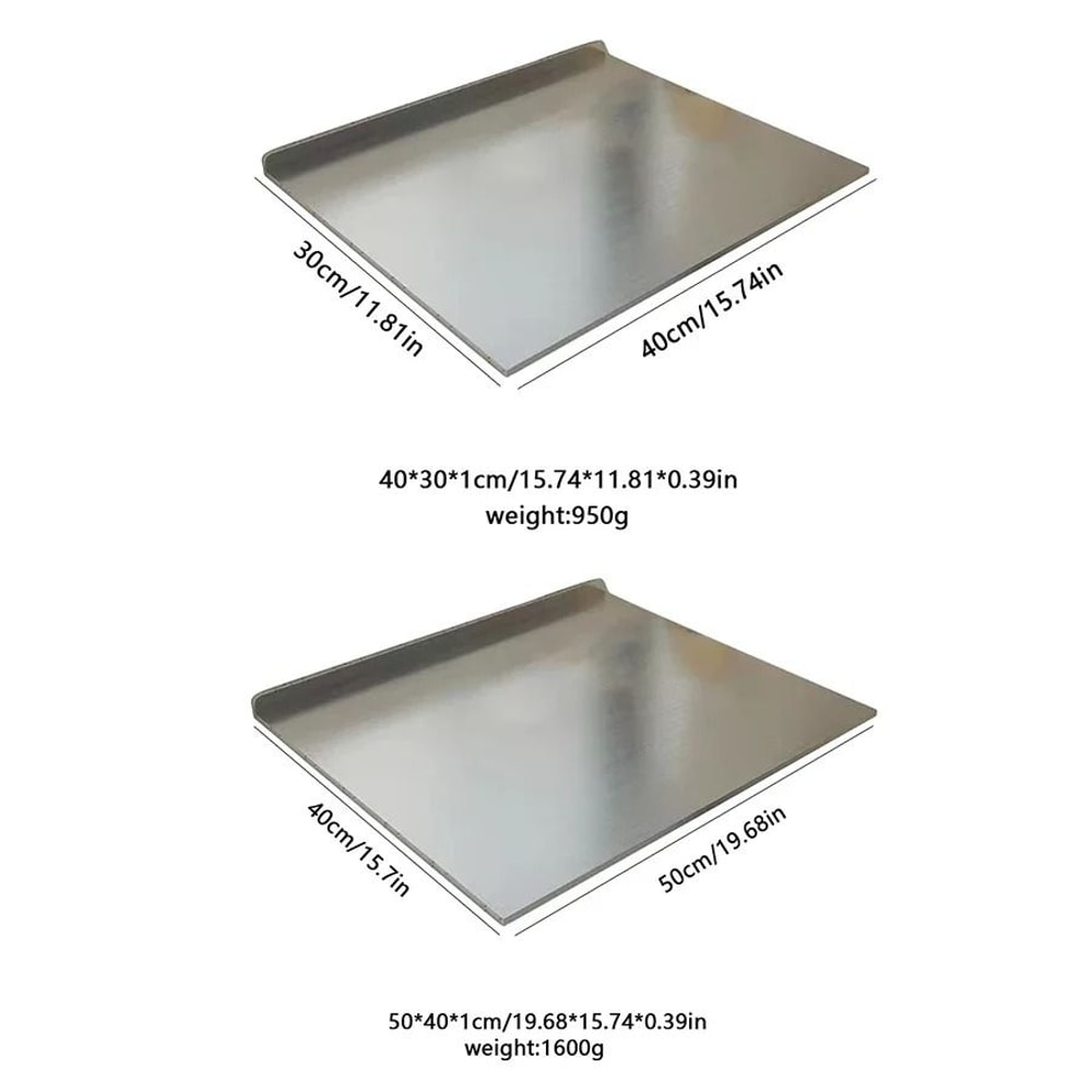 Stainless Steel Folding Chopping Board Double Sided L Shaped Kitchen Prep Board 5