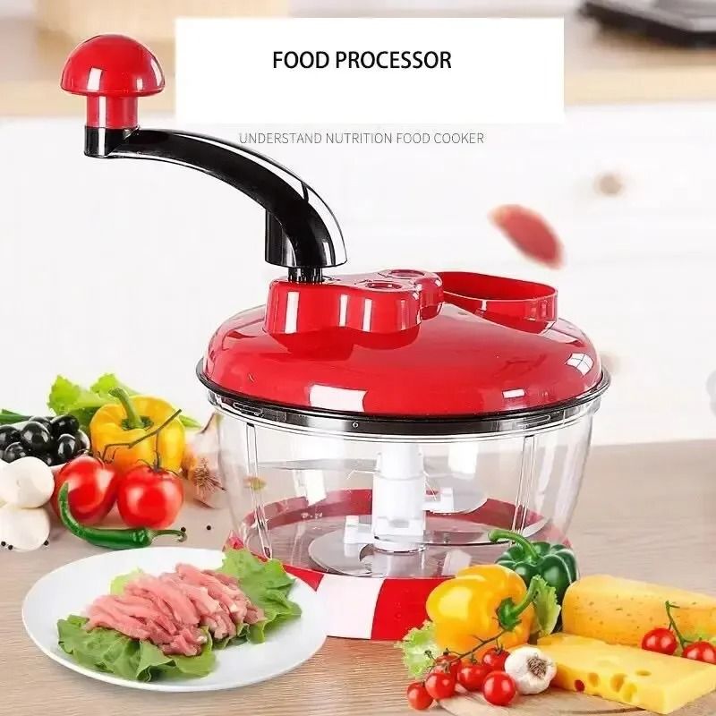 Manual Garlic Chopper Vegetable Cutter Multifunctional Food Processor Meat Grinder 1