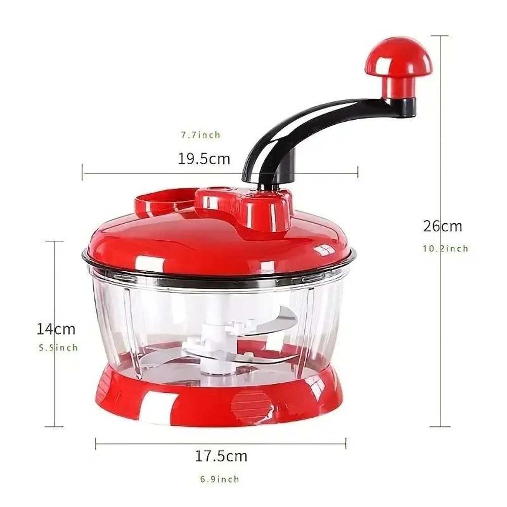 Manual Garlic Chopper Vegetable Cutter Multifunctional Food Processor Meat Grinder 6