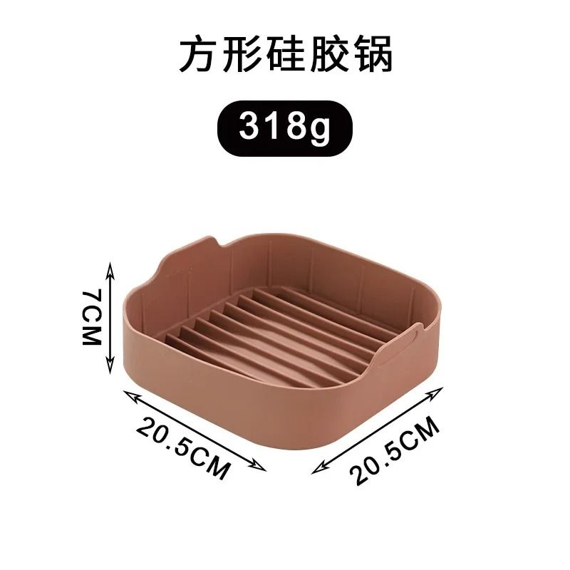 Air Fryer Silicone Grill Pot Tray Bakeware Pan 11